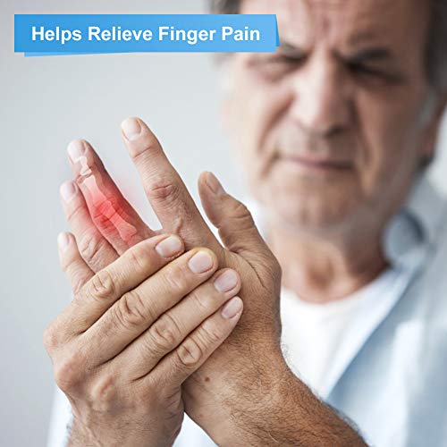 Doact Férula del Dedo, Fijación del Alivio del Dolor Ayuda de Aluminio Incorporada, Dedo Extensión Férula para Dedo Roto y Férula de Gatillo, Férula Pulgar, Dedo de Martillo, Fracturas Dedos