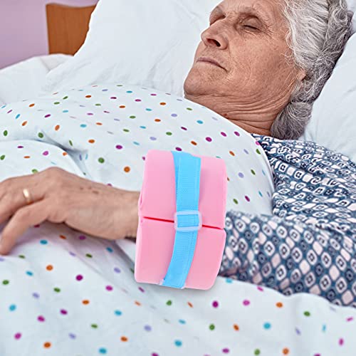 DOITOOL Almohada de elevación de pie azul talón de tobillo elevador cuña apoyo escaras rehabilitación aliviar la presión del pie anillo cojín rosa