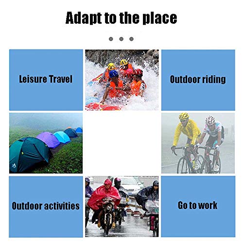 Doors Coche Eléctrico Raincoat, Poncho de Lluvia Reutilizado Y Plegable, Impermeable Scooters, Movilidad, Motocicleta, Bicicleta, (Purple, Blue, Maroon)