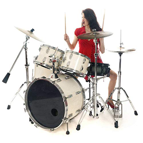 DoubleBlack Taburete de Bateria Banqueta Sillin para Electronica Baterias de Percucion Regulable Asiento Altura