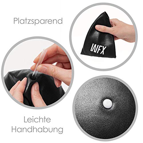 #DoYourFitness Mini Pelota de Pilates »Balle« 18cm / 23cm / 28cm / Pelota para Ejercicios de Gimnasia tamaños: Negro / 23cm