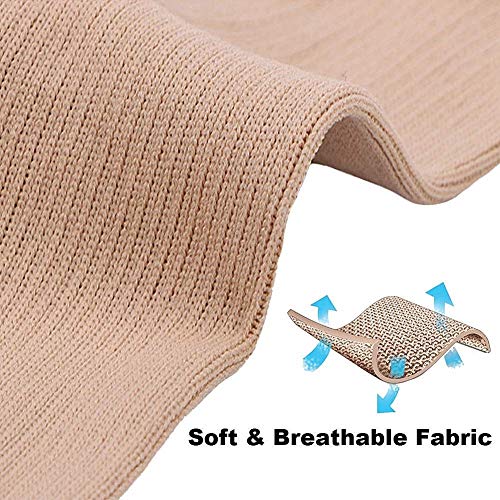 Dr.CURVY 3 Pares Calcetines Varices Cremallera Compresión Médica con Punta Abierta Mejor Soporte Media para Venas Varicosas Edema Hinchazón o Dolor en Las PiernasBlack-XXL