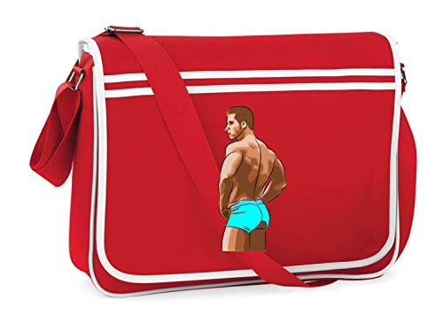 Drucklebnis24 - Bolso de hombro para hombre con cuerpo fuerte, adecuado para escuela, universidad, ordenador portátil