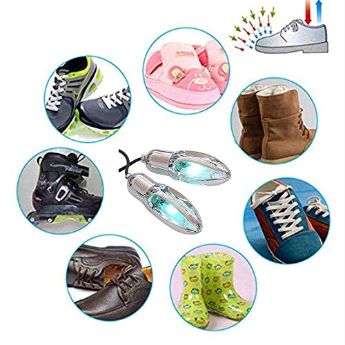DSDD Secador de Zapatos Ultravioleta portátil, Botas de lámpara, esterilizador de ozono para Armario de Coche