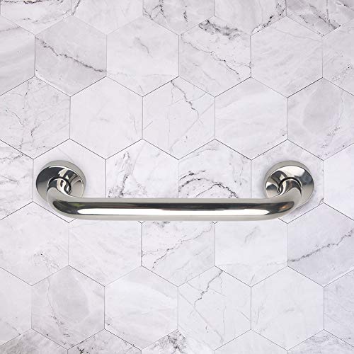 DSFSAEG Asidero antideslizante para cuarto de baño, barandilla de acero inoxidable 304, barra de sujeción de seguridad, pasamanos rectos para ducha/inodoro (tamaño: 300 mm)