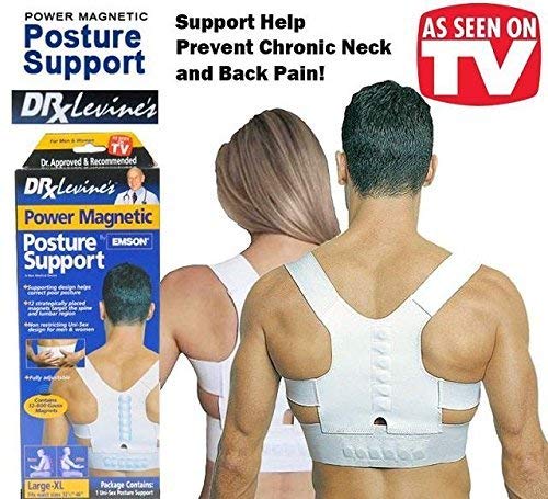 Ducomi TutorStay – Corrector postural con banda magnética para espalda – Soporte corrector de postura y hombros – Correa de apoyo corrector (Woman, Magnetic)