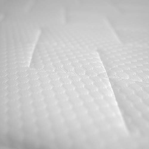 Duérmete Online Colchón Viscoelástico Sena Reversible | Firme y Confortable | Firmeza Media-Alta | Cara Invierno/Verano, Blanco, 135x190