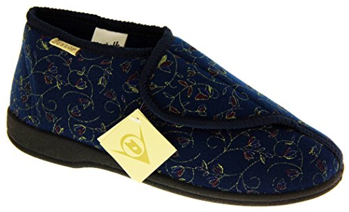Dunlop Mujer Azul Marino Zapatillas De Toque de Fijación Ortopédica EU 40