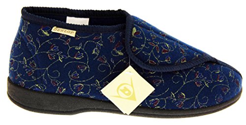 Dunlop Mujer Azul Marino Zapatillas De Toque de Fijación Ortopédica EU 40