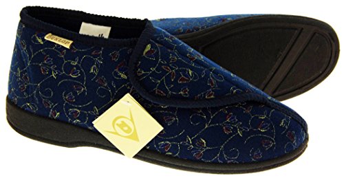 Dunlop Mujer Azul Marino Zapatillas De Toque de Fijación Ortopédica EU 40