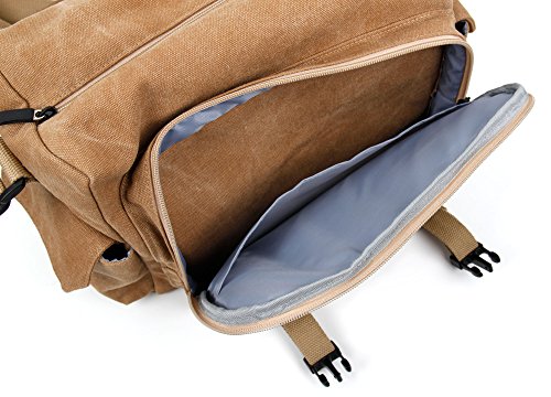 DURAGADGET Bolsa De Lona Beige De Primers Secours Para Enfermeras / Asistencia Médica / Emergencia / Bomberos - Compartimentos Para Su Material Médico