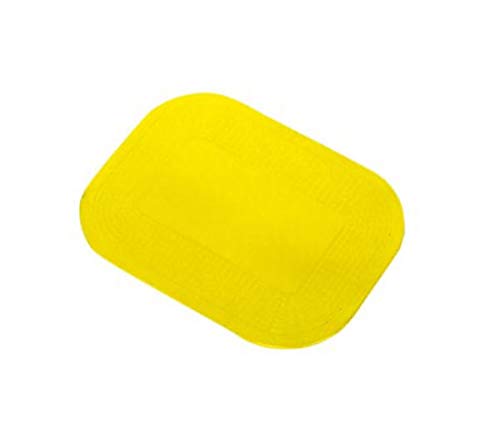 Dycem - Alfombrilla redonda antideslizante (14 cm), color amarillo