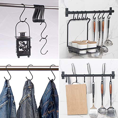 Dylan-EU 20 Piezas S Ganchos Ganchos de Metal Pesado Ganchos Forma de S para Cocina Baño Dormitorio Oficina Plantas Tazas de Café Ropa Toallas - Accesorios de Armario