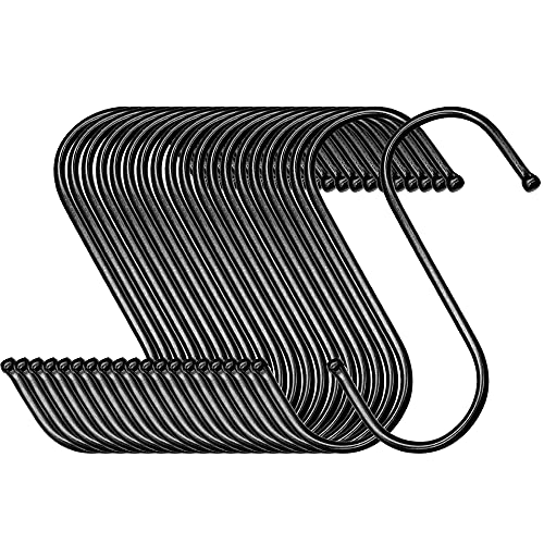 Dylan-EU 20 Piezas S Ganchos Ganchos de Metal Pesado Ganchos Forma de S para Cocina Baño Dormitorio Oficina Plantas Tazas de Café Ropa Toallas - Accesorios de Armario