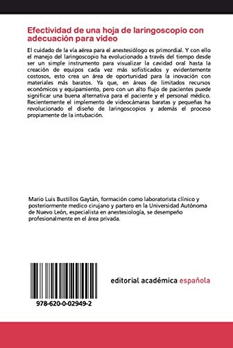Efectividad de una hoja de laringoscopio con adecuación para video