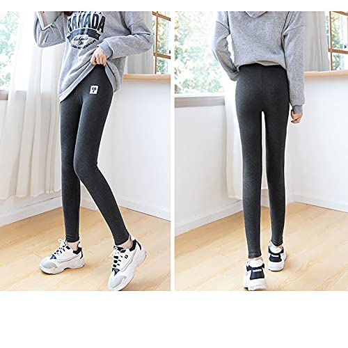 EIIUHIAHS Fleece Lined Warm Leggings,Thick Velvet Tights Thermal Pants,Winter Sherpa Fleece Lined Leggings For Women (Black,L)