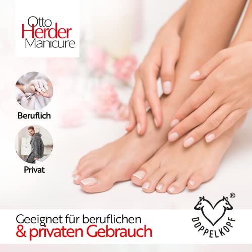 Elevador de esquina Excavator de clavos, instrumento doble, inoxidable, 17 cm, para manicura y pedicura, con extremos curvados para el tratamiento del pliegue de las uñas