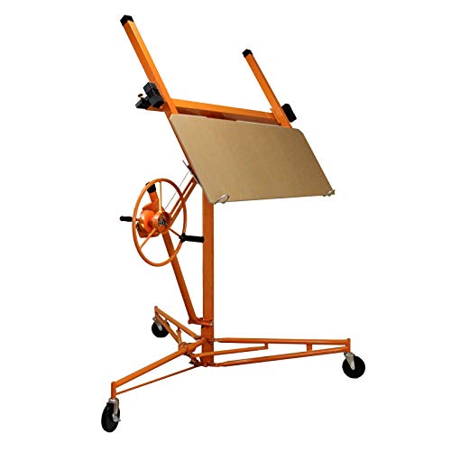 Elevador de Pladur 3.5m Elevador Profesional para Placas de Yeso de Montaje de Placas de Yeso Plegable, Elevador de Hierro para Techo y Pared, Carga de 68 kg