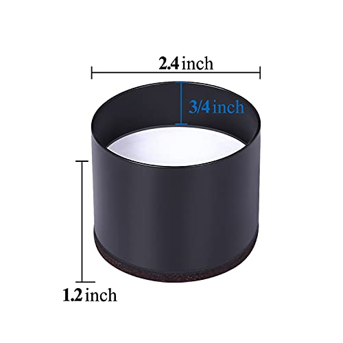 Elevadores de Muebles de Acero al Carbono, Elevador de Cama, Sofá , Armarios, Mesas y Silla, Altura de Elevación de 1,2", Almohadilla Inferior Autoadhesivo Protege Suelos o Pies de Mesas, Juego de 4