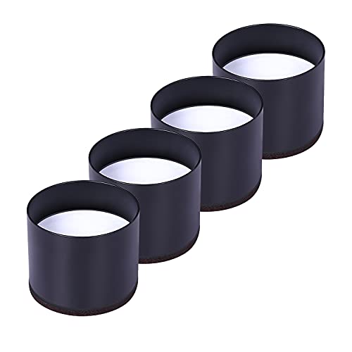 Elevadores de Muebles de Acero al Carbono, Elevador de Cama, Sofá , Armarios, Mesas y Silla, Altura de Elevación de 1,2", Almohadilla Inferior Autoadhesivo Protege Suelos o Pies de Mesas, Juego de 4