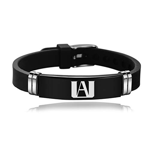 Elibeauty My Hero Academia - Juego de 2 pares de pendientes, 1 pulsera de silicona, 1 llavero, gran regalo para los fans de MHA