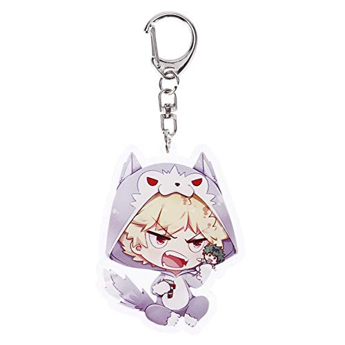 Elibeauty My Hero Academia - Juego de 2 pares de pendientes, 1 pulsera de silicona, 1 llavero, gran regalo para los fans de MHA