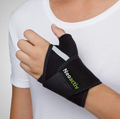Emo Muñequera envolvente con pulgar, Neopreno, Esguinces, Talla Única, MQ15A