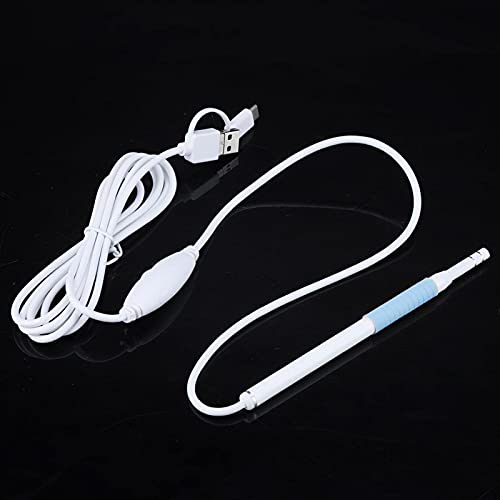Emoshayoga Diseño ergonómico Cámara de inspección de endoscopios Dispositivo Profesional de Alta resolución con luz LED para Oficina(Blue)