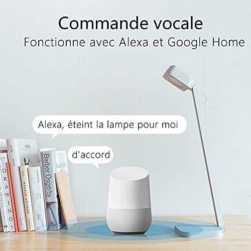 eMylo Interruptor WiFi inteligente Interruptor WiFi de relé inalámbrico universal, Temporizador Control remoto Interruptor de luz Control por voz Admite Alexa, Google Home a través de IOS Android 1 PC