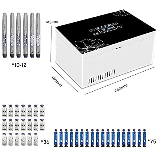 Enfriador de insulina portátil, caja refrigerada, pantalla LCD, caja refrigerada, vitrina LCD, refrigerador pequeño para coche