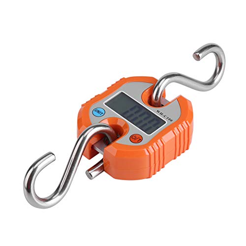 Escala colgante de 150 kg / 50g, báscula colgante de gancho electrónico digital LCD de mini grúa portátil, báscula de pesaje de bucle