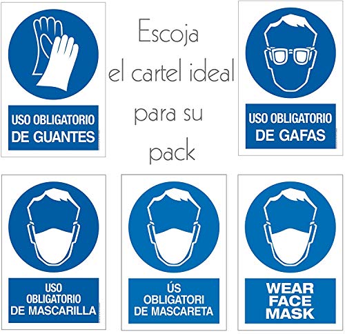 Escoja su PACK 2 CARTELES - SEÑALETICA COVID 19 - cartel PVC - ideales para su empresa