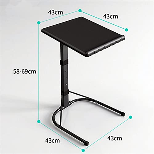 Escritorios Ajustables Soporte de computadora Ajustable Escritorio de computadora for pequeños espacios de cama Movible Escritorio Plegable Ascensor Tabla de estudio Sofá Mesa de noche Mesa de laptop