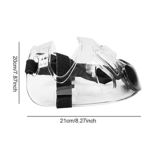 Escudo De Protección Facial Seguridad Universal Protector De Cara Transparente De Plástico De Plástico con Máscara De Protección De Cara para Niños De Manera Protectora Protectora para El Boxeo De