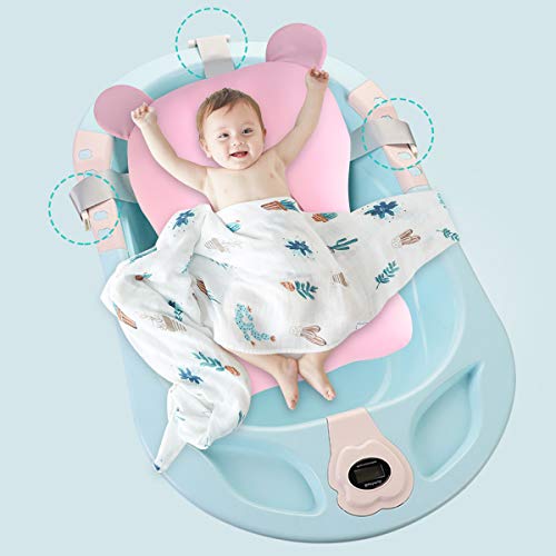 Esenlong Cojín para bañera de bebé, cojín para bañera infantil, cojín antideslizante para recién nacido
