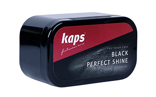 Esponja Abrillantadora de Calzado para Un Brillo Instantáneo, para Zapatos, Botas y Bolsos de Cuero, Shine de Kaps, (Negro)
