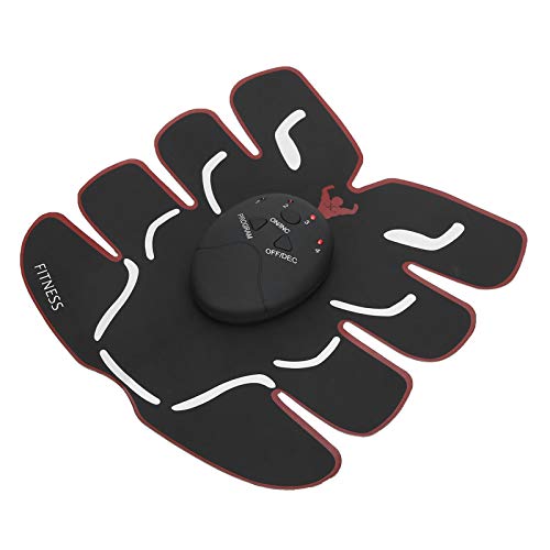 Estimulador Muscular, Tipo de Batería Parche Muscular Abdominal EMS, Calcomanías Inteligentes para Masajes Musculares para Deportes(F2)
