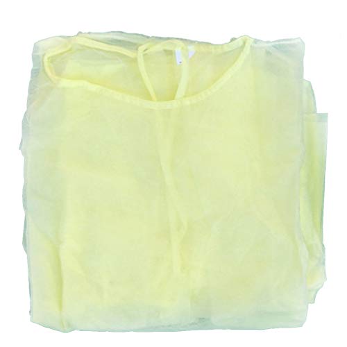 EXCEART Bata de Aislamiento Desechable Bata de Aislamiento No Tejida de Seguridad Batas Médicas Ropa Protectora para Laboratorios de La Industria Hospitalaria