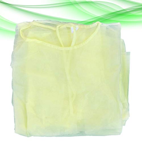 EXCEART Bata de Aislamiento Desechable Bata de Aislamiento No Tejida de Seguridad Batas Médicas Ropa Protectora para Laboratorios de La Industria Hospitalaria