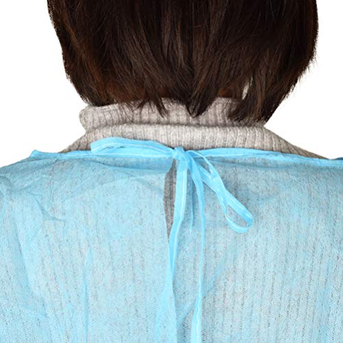 EXCEART Bata de Aislamiento No Tejida 12Pcs Batas de Bata Médica Batas de Aislamiento Desechables Batas de Protección para Laboratorios de Industrias Hospitalarias