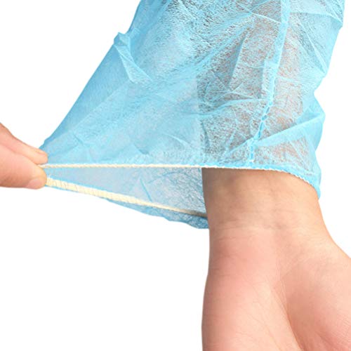EXCEART Bata de Aislamiento No Tejida 12Pcs Batas de Bata Médica Batas de Aislamiento Desechables Batas de Protección para Laboratorios de Industrias Hospitalarias