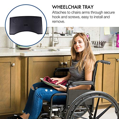EXCEART Silla de Ruedas Bandeja Desmontable Silla de Ruedas Mesa Extraíble Silla de Ruedas Accesorios de Escritorio para Comer Lectura Y Descanso