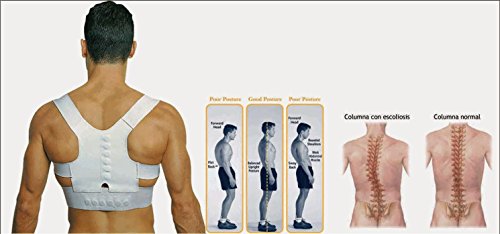 Faja protectora para la corrección de la postura de la espalda con imanes.MWS.