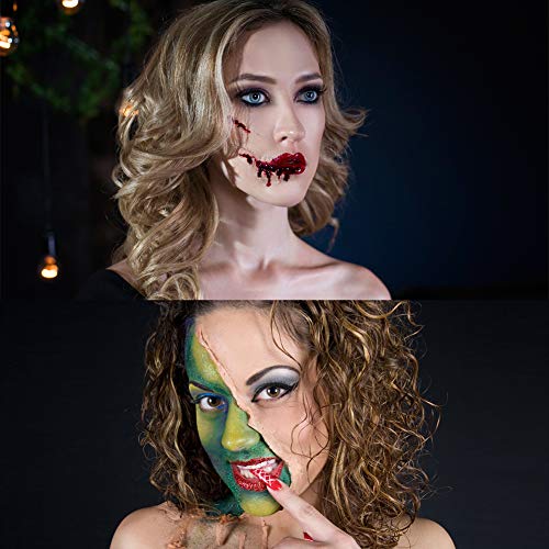 Fake Scar Wax, Cera para cicatrices, Maquillaje para efectos especiales, Cera para modelar, Maquillaje profesional para Halloween Maquillaje para efectos especiales para pieles claras