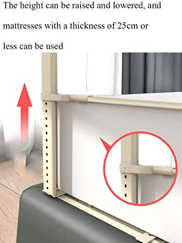 FAPROL Seguridad De Los Niños Pequeños Riel De Cama, Riel De Cama Resistente con Estructura De Metal, Elevación Telescópica, para Riel De Cama para Bebés Y Niños Pequeños Pink 180cm