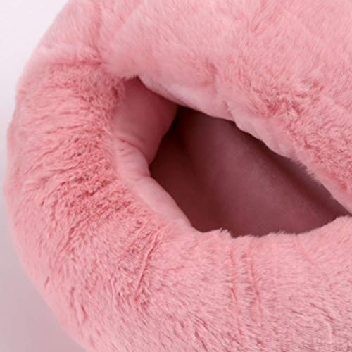 FAVOMOTO Calentador de Pies USB Almohadilla de Calefacción Rosa Calentador de Pie Eléctrico Franela 50 ℃- 60 ℃ Zapatillas Térmicas Tmperatura para Mantener El Calor en Invierno