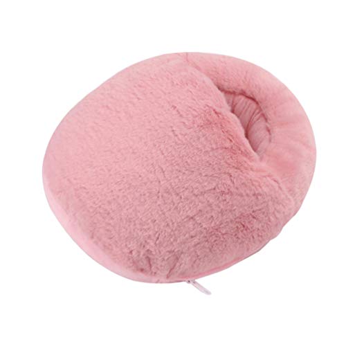 FAVOMOTO Calentador de Pies USB Almohadilla de Calefacción Rosa Calentador de Pie Eléctrico Franela 50 ℃- 60 ℃ Zapatillas Térmicas Tmperatura para Mantener El Calor en Invierno