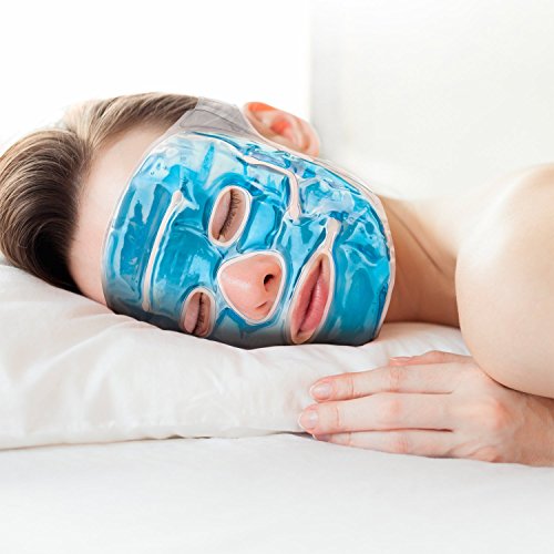 Feluna mascarilla de gel mascarilla de relajación mascarilla de bienestar para terapia de frío mascarilla de gel mascarilla refrescante para quemaduras solares y alergias y para la relajación
