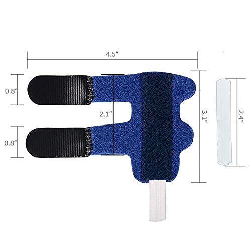 Férula de dedo gatillo – enderezar los dedos y pulgares rotos o doblados, férula de dedo de mazo para aliviar el dolor de dedos o bloquear el tendón de dedo (azul)