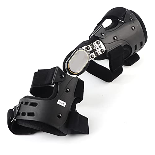 Férula De Rodilla, Soporte Ajustable Después De La Cirugía, Rodillera Ortopédica, Soporte De Rodilla Para Corrección De Varo/Valgo Para Lesiones De Ligamentos Para Lesiones Deportivas(Pie derecho)